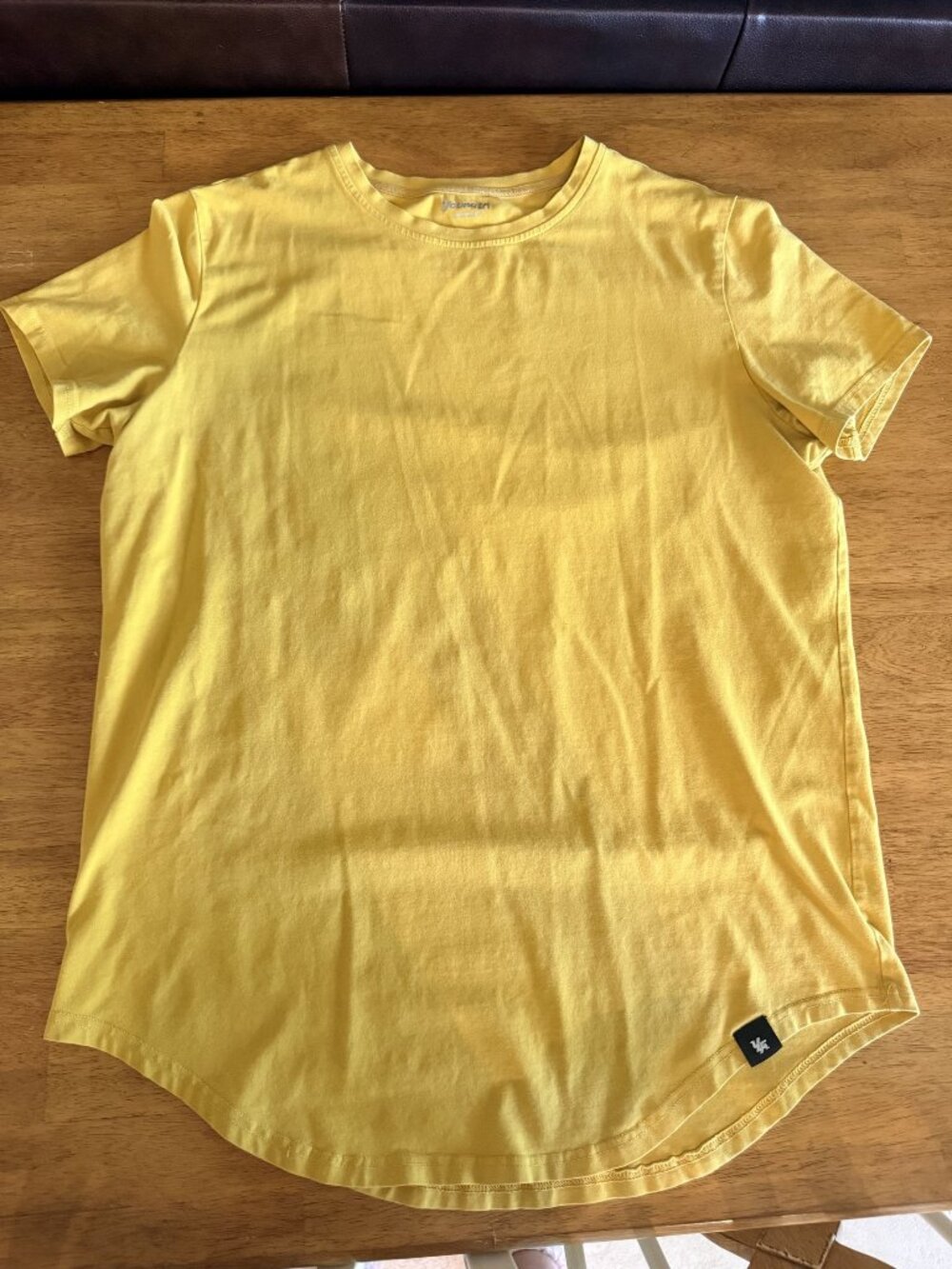 Young LA Womens Yellow Crew Neck Tee XL Casual Fit